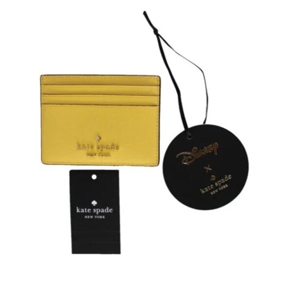 Amazon.com: Kate Spade New York Disney X Beauty And The  Kate Spade X Disney Beauty and the Beast Small Slim Card Case KE659 Daybreak
